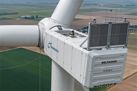 Nordex will supply 40 of its Delta4000 series N163/6.X wind turbines to the Pagėgiai wind farm, due online in 2026 (pic credit: Klaas Eissens/Nordex)